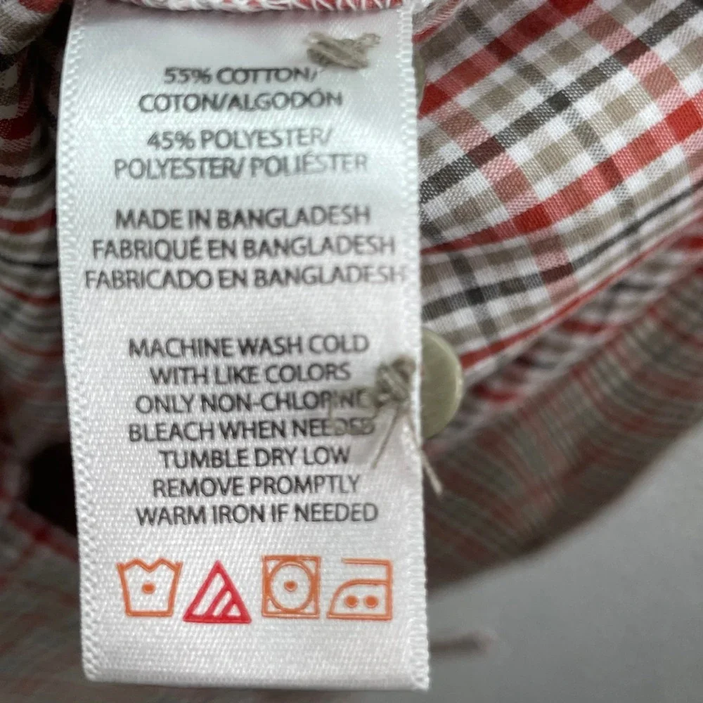 Wolverine‎ Shirt Mens Large Red Plaid Workwear Casual Western Academia Camping